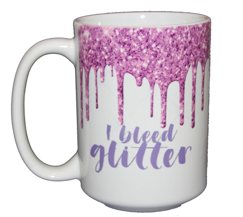 SECOND STRING I Bleed Glitter - Funny Coffee Mug for Crafters