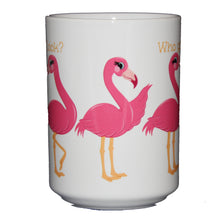 Who Gives a Flock - Funny Flamingo Ballerina Coffee Mug - Larger 15oz Size