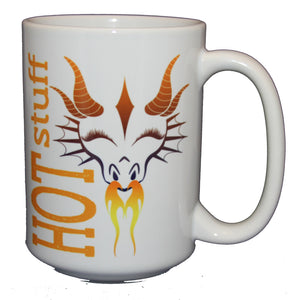 Hot Stuff Dragon Coffee Mug - Gift for Her - Larger 15oz Size