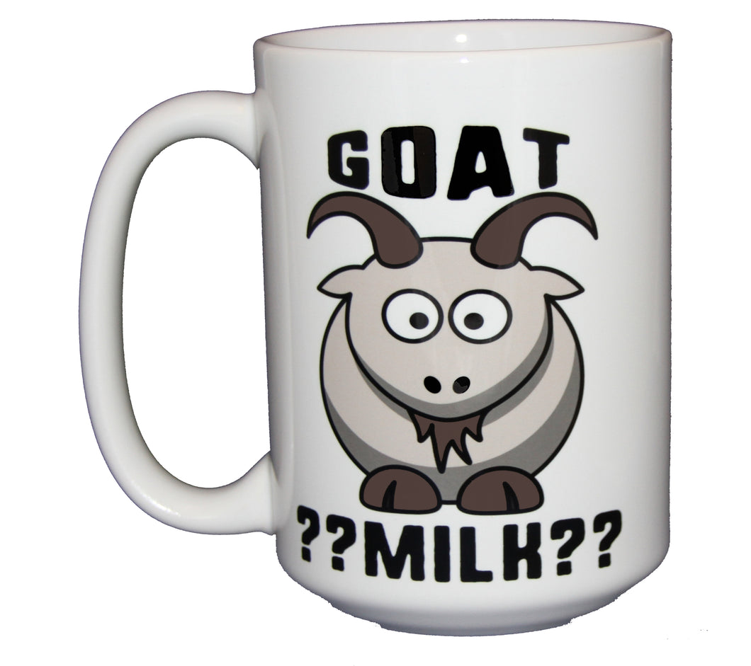 Goat Milk - Funny Farm Animal Coffee Mug - Larger 15oz Size