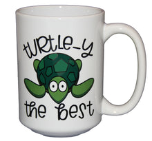 SECOND STRING of Turtley the Best - Funny Silly Turtle Reptile Puns Coffee Mug - Larger 15oz Size