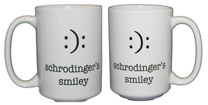 Schrodinger's Smiley - Cute Funny Emoticon Coffee Mug - Larger 15oz Size