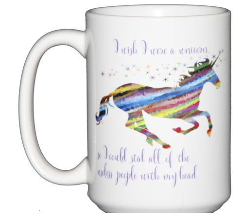 Unicorn Useless People - Funny Dark Humor Coffee Mug - Larger 15oz Size