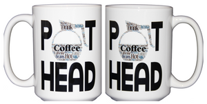 Pot Head - Funny Coffee Mug for Caffeine Addicts - Larger 15oz Size