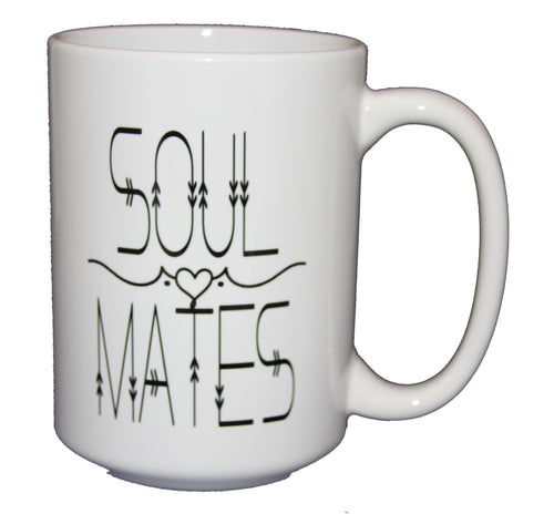Soulmates - Sweet Romantic Coffee Mug - Larger 15oz Sizee