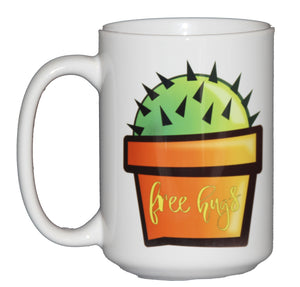 FREE HUGS Cactus Succulent Funny Coffee Mug