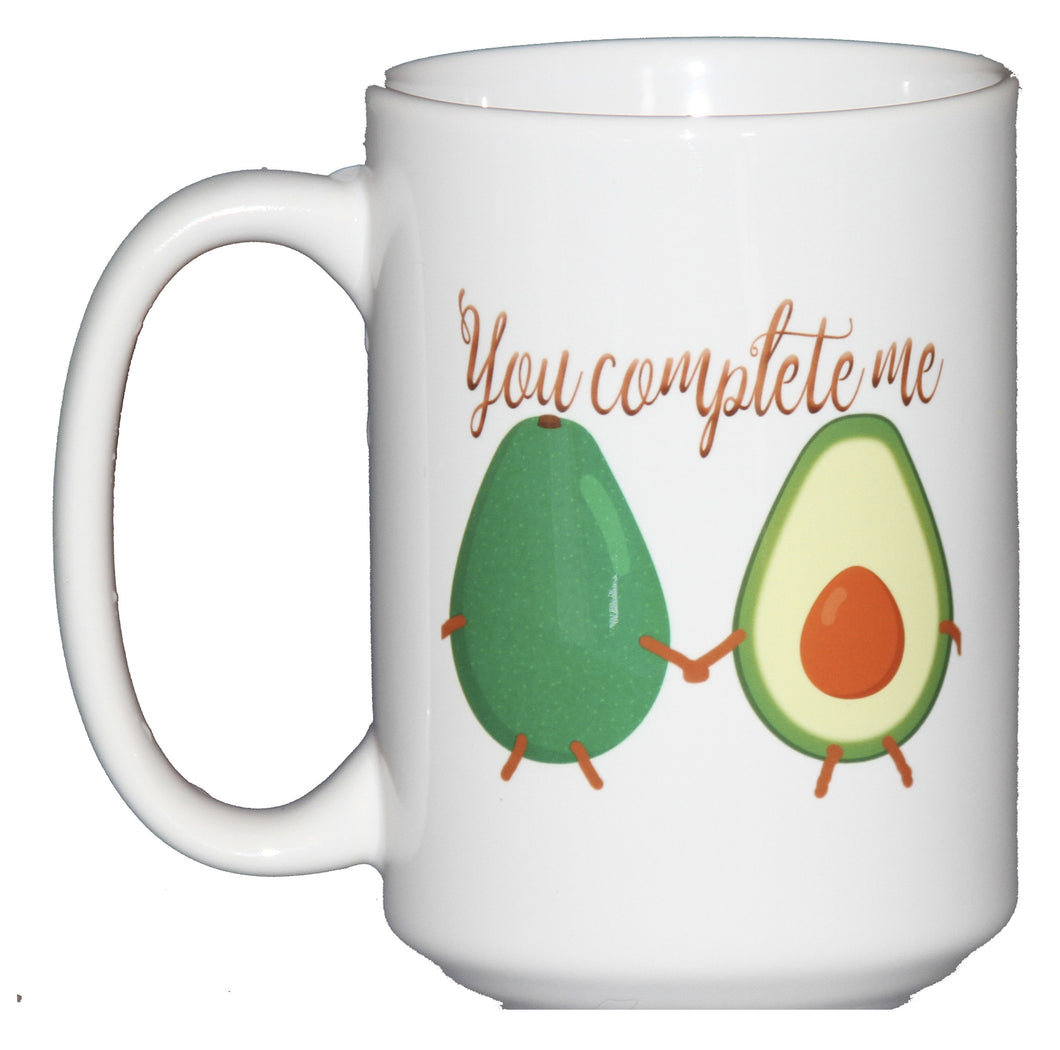 You Complete Me - Avocado Vegetable Humor Coffee Mug