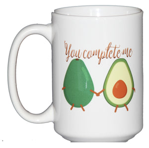 SECOND STRING You Complete Me - Avocado Vegetable Humor Coffee Mug