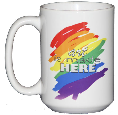 Art is Made Here - Inspiration Rainbow Palette Artist Coffee Mug