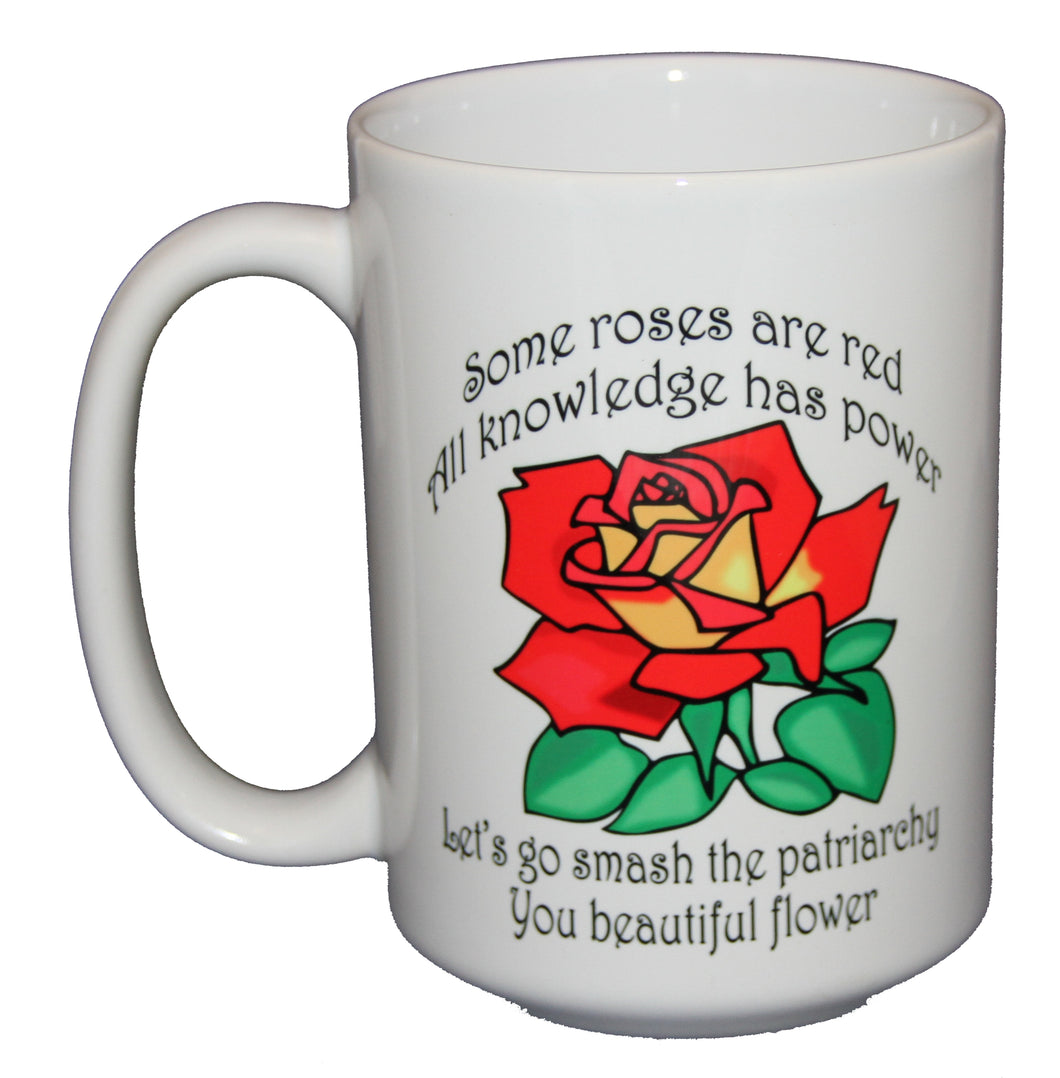 SECOND STRING Smash the Patriarchy Poem - Inspirational Girl Power Coffee Mug - Larger 15oz Size