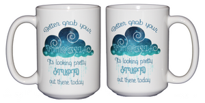 Dumbrella - Looking Stupid Out There - Funny Coffee Mug for Hilarious People - Larger 15oz Size
