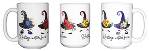 Resting Witch Face - Cute Coffee Mugs for Halloween - Larger 15oz Size