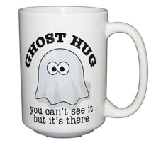 SECOND STRING Ghost Hug - Cute Coffee Mug for Halloween - Thinking of You - Missing You - Condolences - Larger 15oz Size